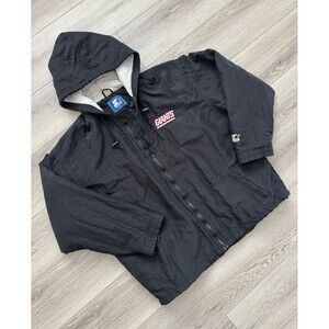 Vintage 90s NFL Starter New York Giants Black Full Zip Puffer Jacket - sz XL